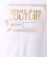 Camiseta Versace Jeans Couture con logo estampado en dorado