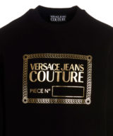 Sudadera Jeans Couture con logo en dorado parte delantera