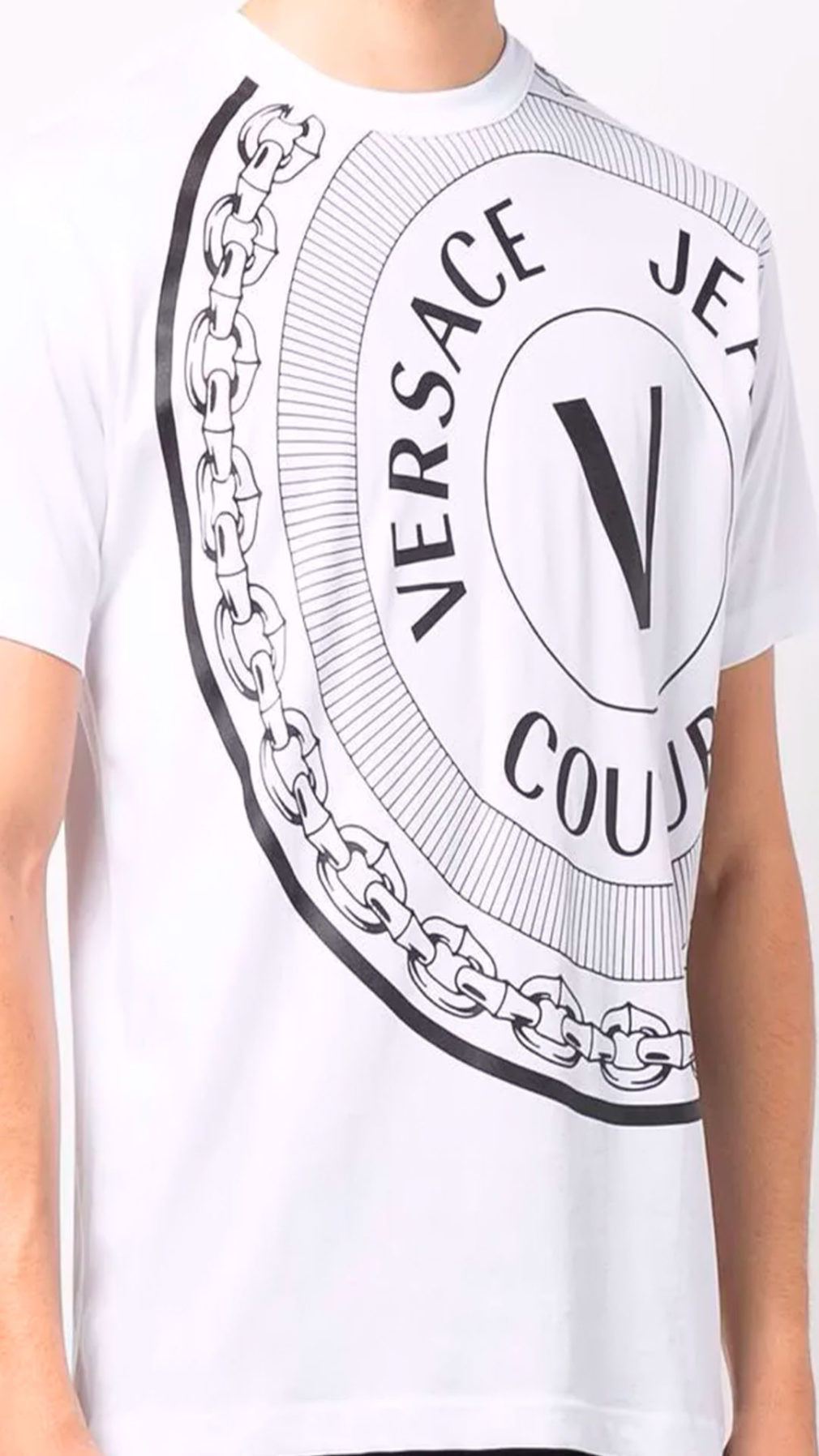 Camiseta Versace Jeans Couture con logotipo en parte delantera