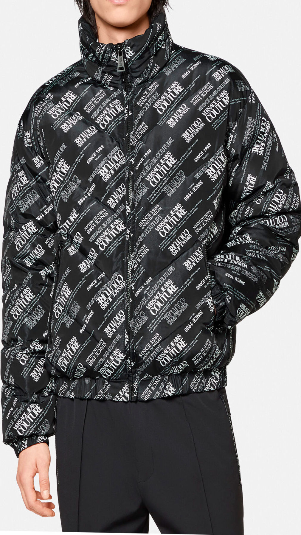 Chaqueta Versace Jeans Couture reversible con estampado del logo