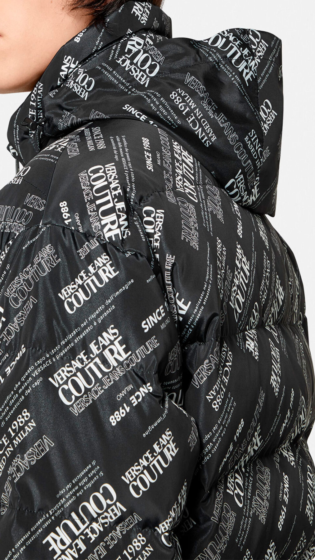 Chaqueta Versace Jeans Couture reversible con estampado del logo