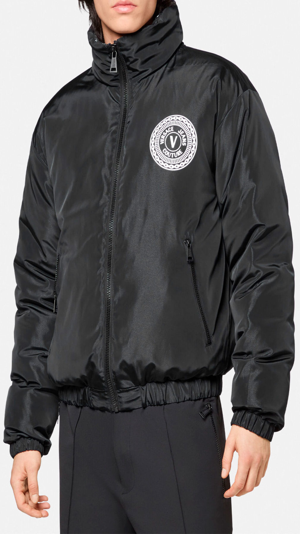 Chaqueta Versace Jeans Couture reversible con estampado del logo