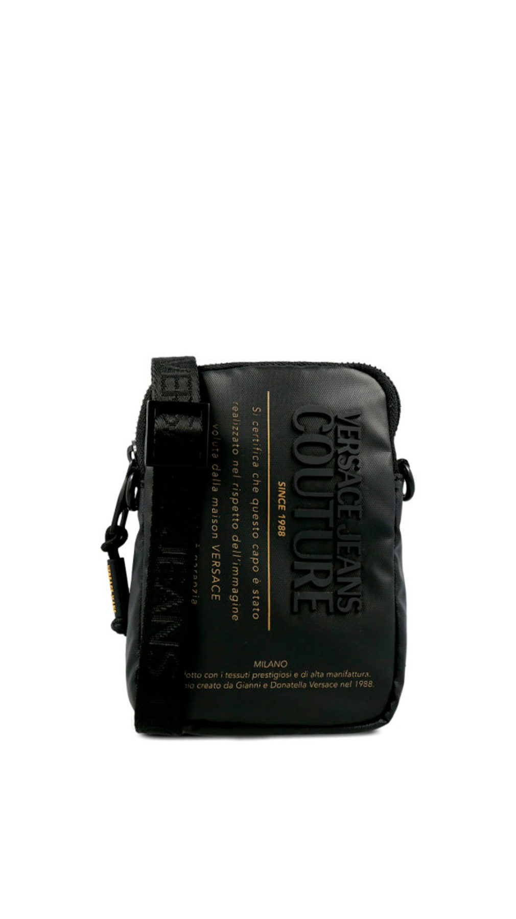 Bolso menssanger Versace Jeans Couture con logo en la parte delantera