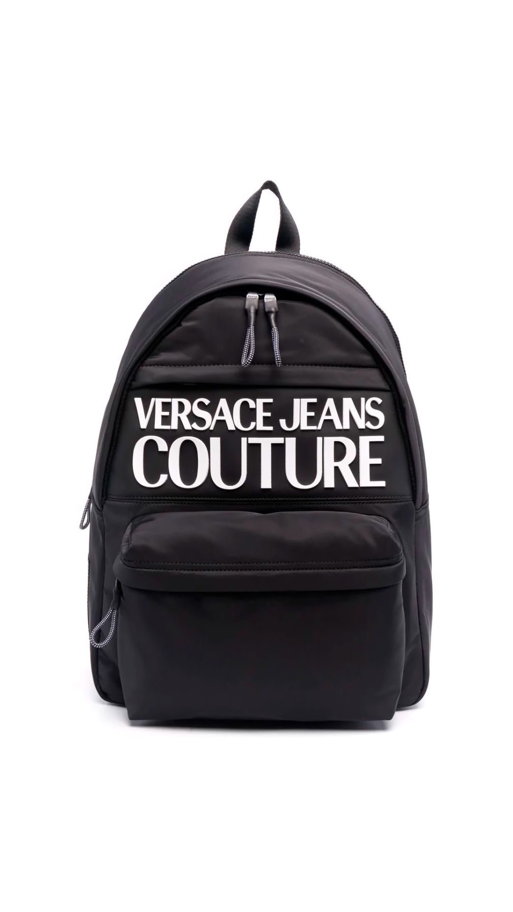 Mochila Versace Jeans Couture con logo estampado en relieve en la parte delantera