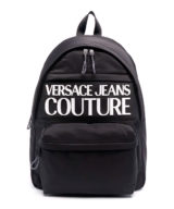 Mochila Versace Jeans Couture con logo estampado en relieve en la parte delantera