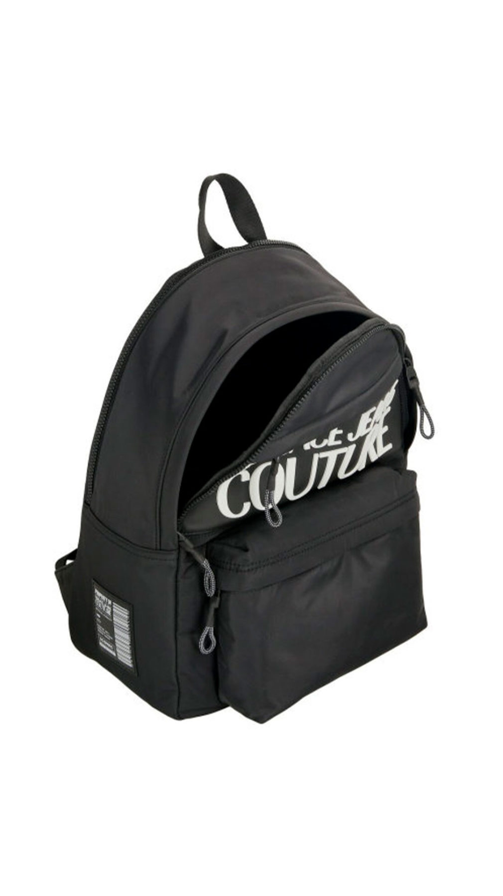 Mochila Versace Jeans Couture con logo estampado en relieve en la parte delantera