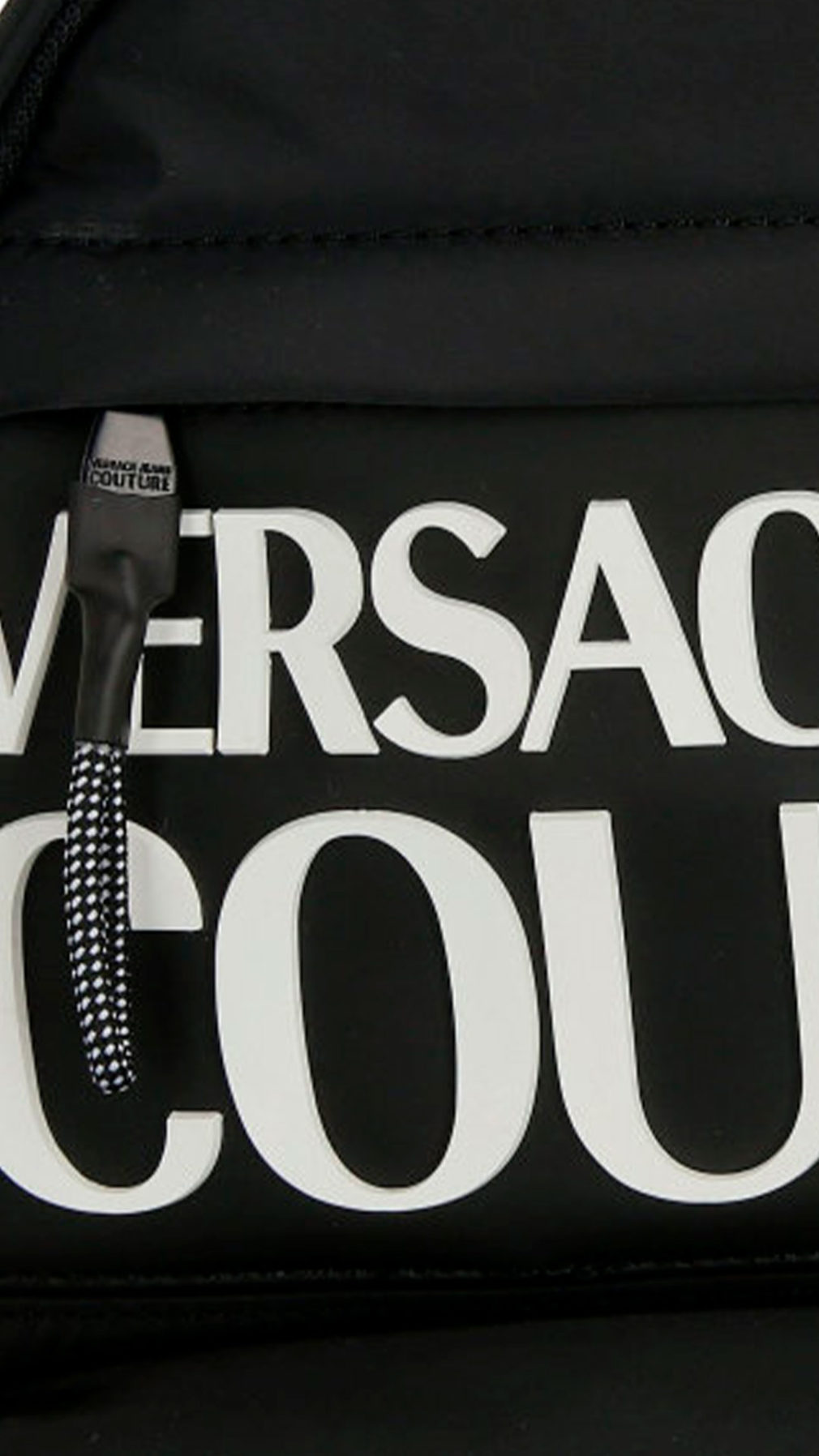 Mochila Versace Jeans Couture con logo estampado en relieve en la parte delantera