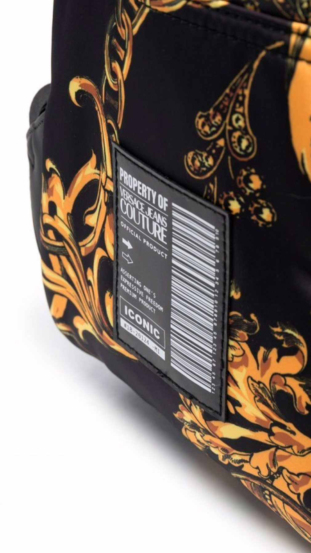 Mochila Versace Jeans Couture con estampado Barroco