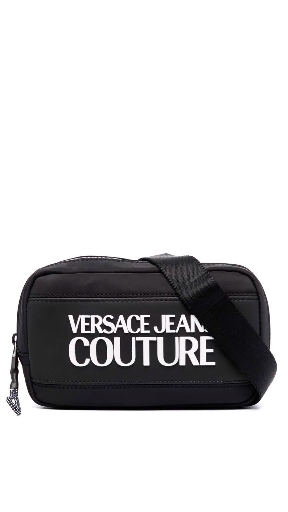 Riñonera Versace Jeans Couture con logo en relieve parte delantera