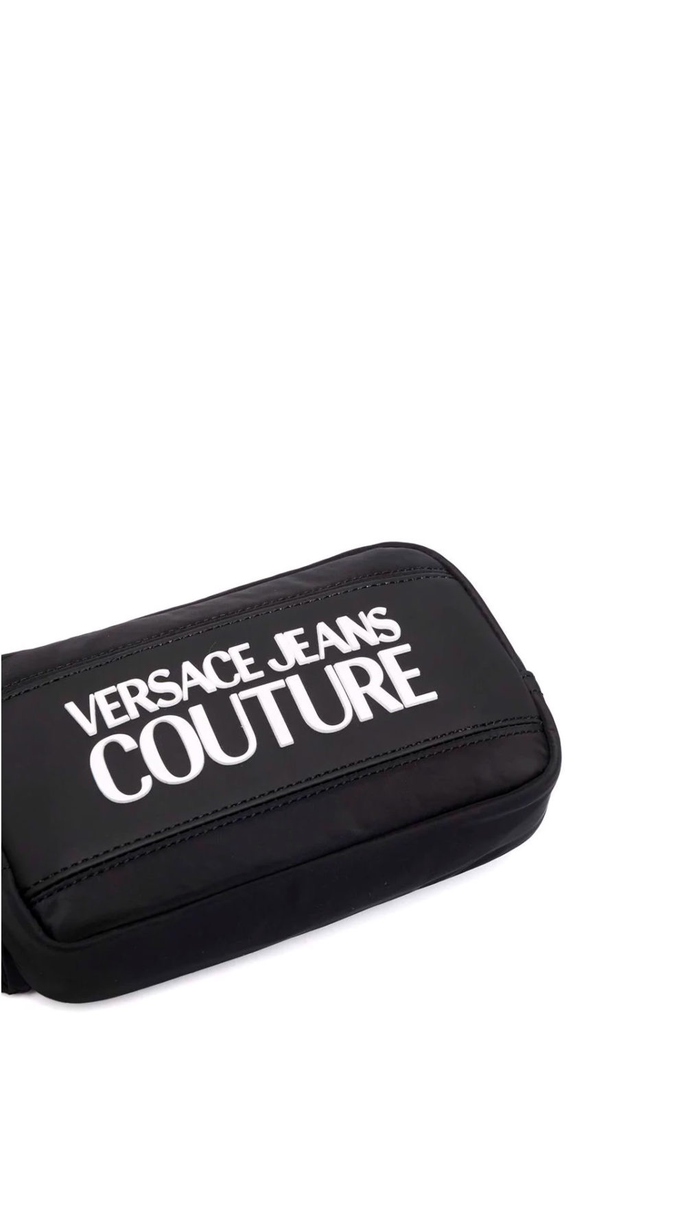Riñonera Versace Jeans Couture con logo en relieve parte delantera