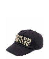 Gorra de béisbol  Versace Jeans Couture con logo bordado en dorado