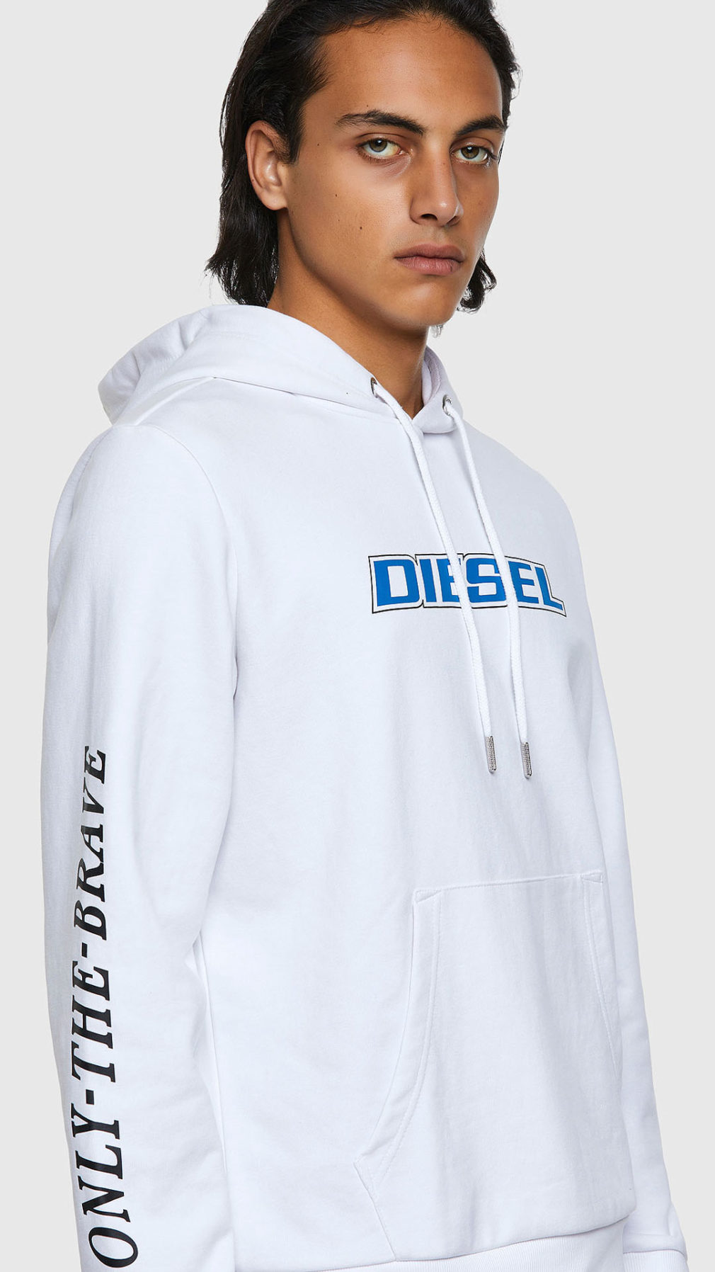 Sudadera Diesel con capucha y logo parte delantera
