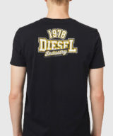 Camiseta Diesel con logo en la parte trasera