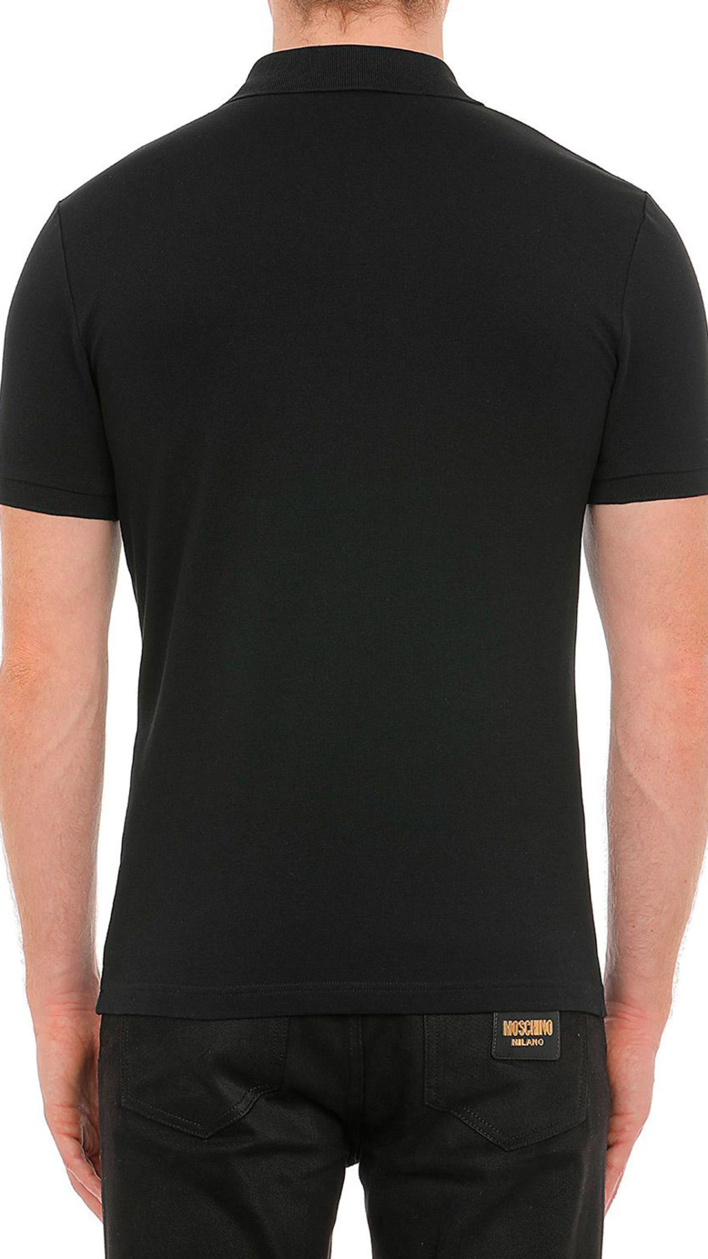 Polo Moschino  placa con logo