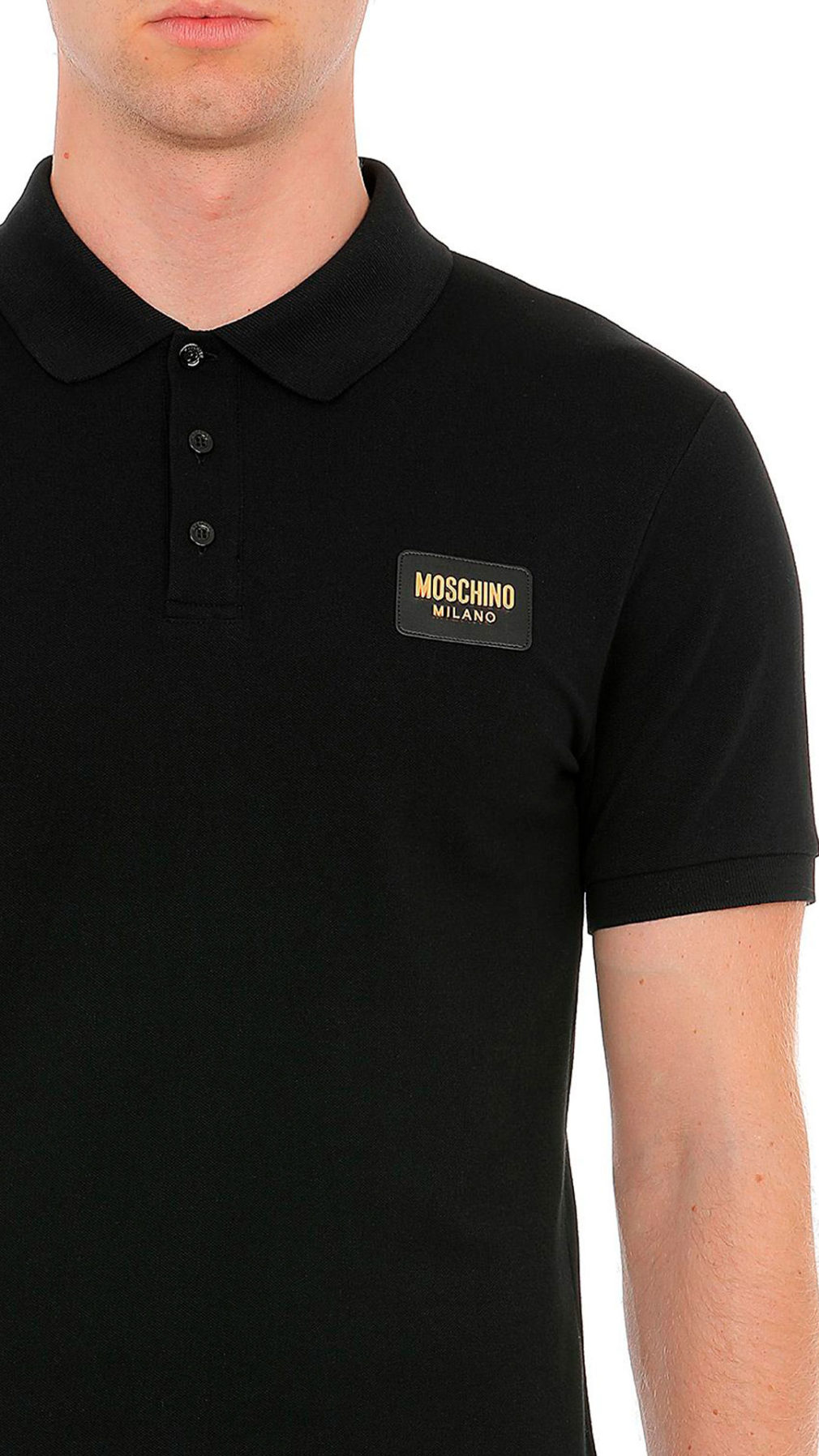Polo Moschino  placa con logo
