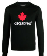 Jersey Dsquared2 logo bordado con hoja Canadá