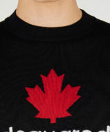 Jersey Dsquared2 logo bordado con hoja Canadá