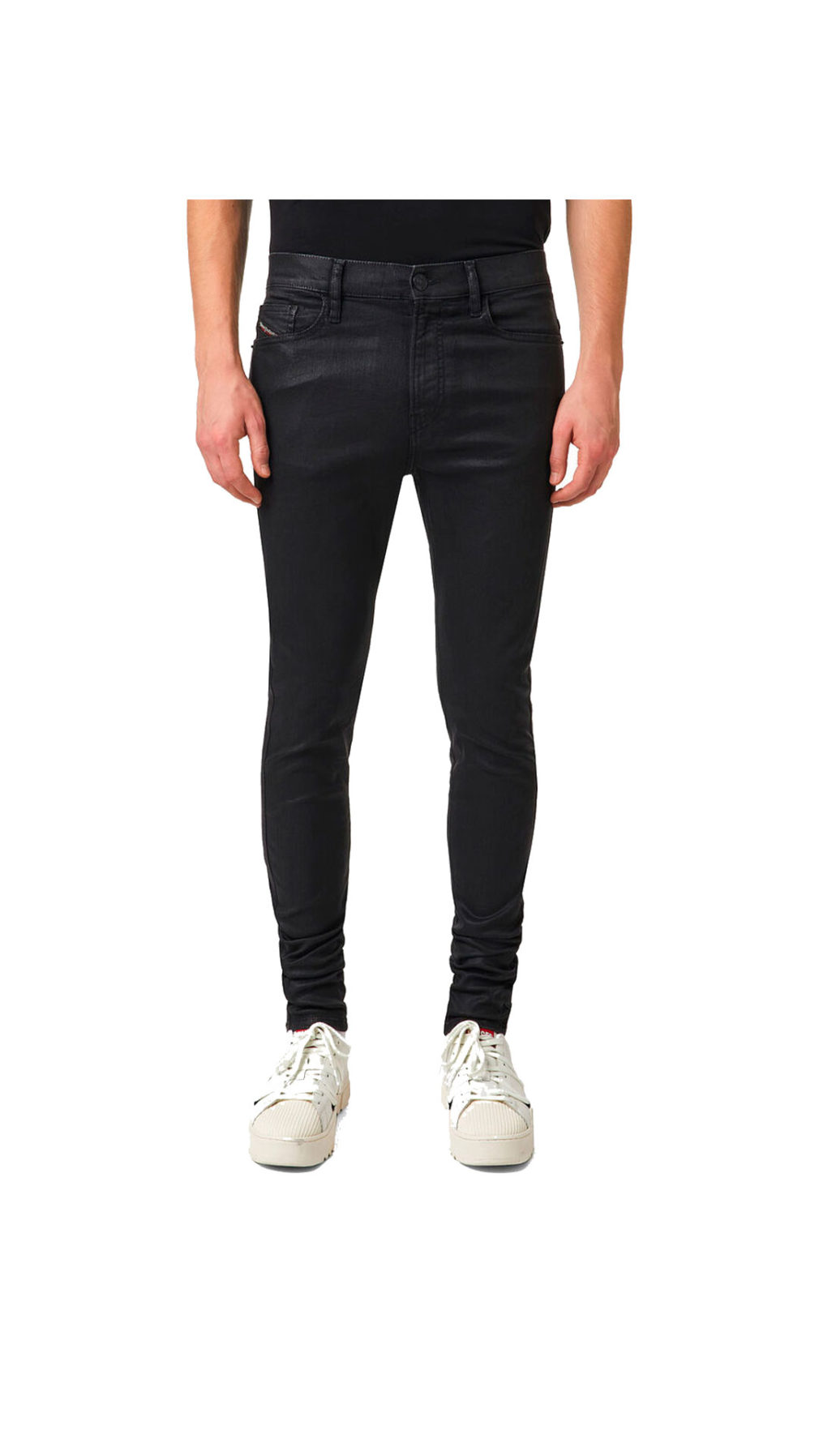 Jeans Skinny Diesel negro brillante