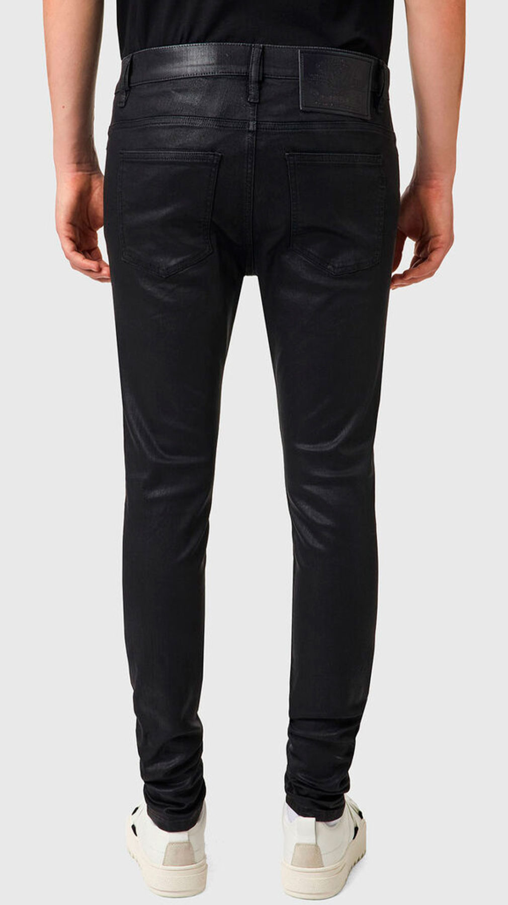 Jeans Skinny Diesel negro brillante