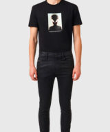 Jeans Skinny Diesel negro brillante