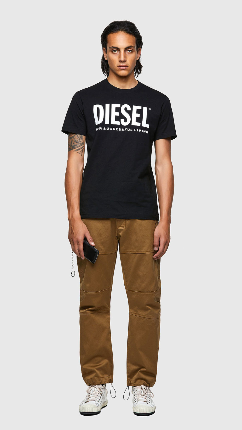 Camiseta Diesel Green Label con estampado del logotipo