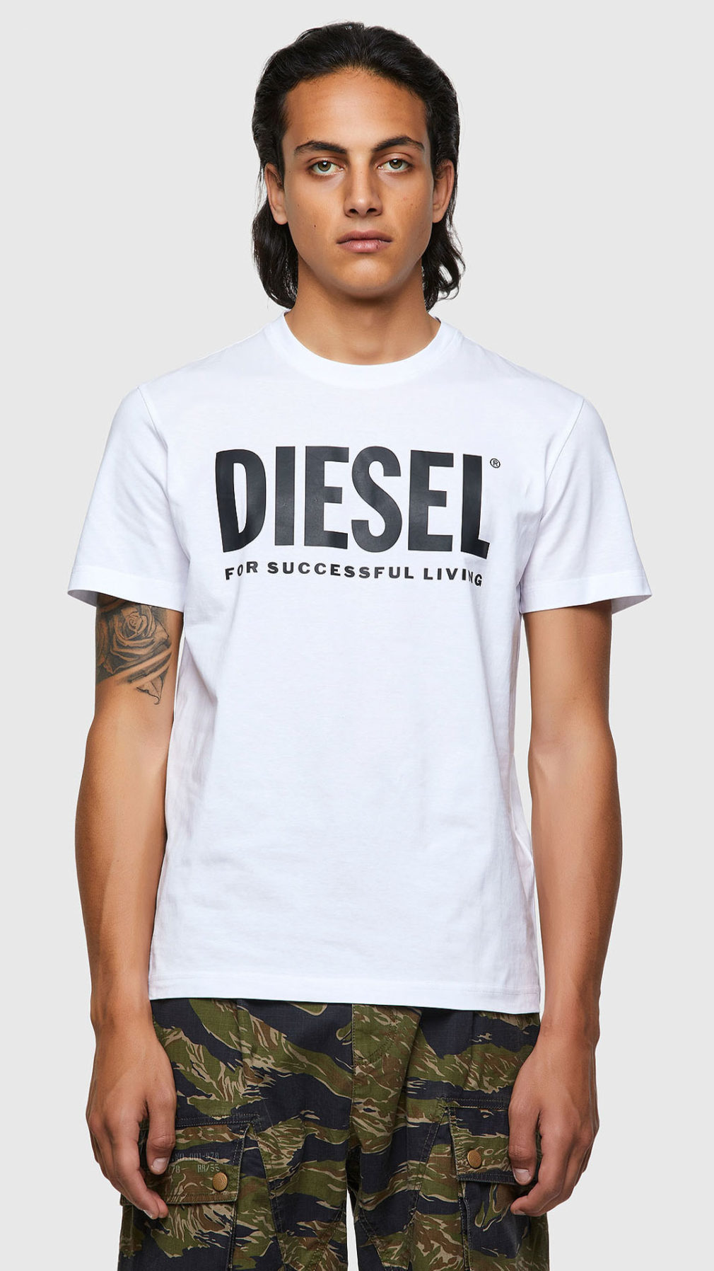 Camiseta Diesel Green Label con estampado del logotipo
