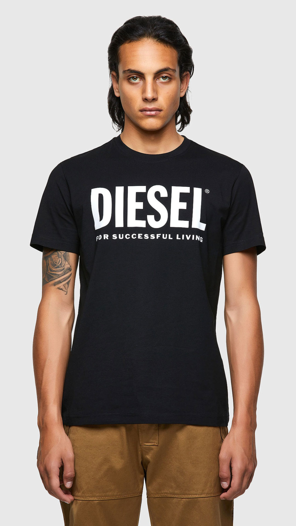 Camiseta Diesel Green Label con estampado del logotipo
