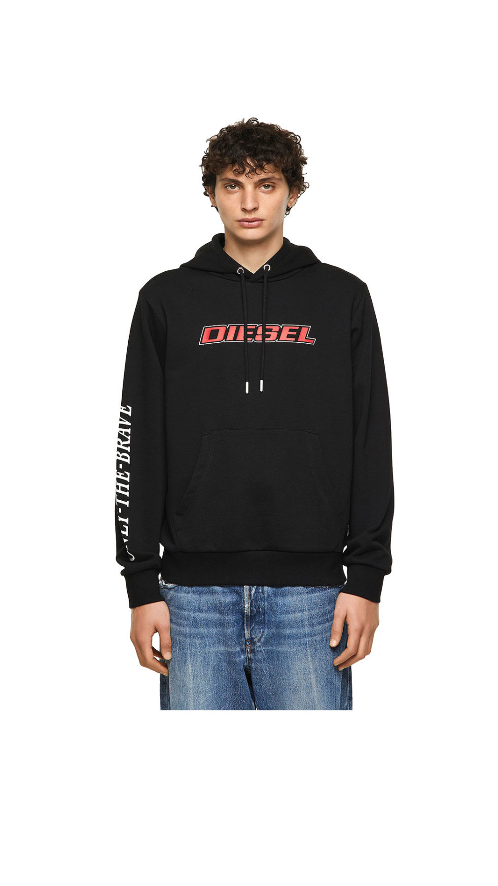 Sudadera Diesel con capucha y logo parte delantera