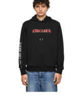 Sudadera Diesel con capucha y logo parte delantera
