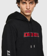 Sudadera Diesel con capucha y logo parte delantera