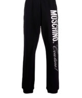 Pantalón Moschino logo con cristales en pierna