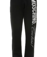 Pantalón Moschino logo con cristales en pierna