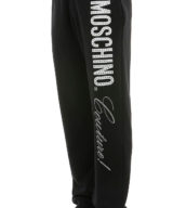 Pantalón Moschino logo con cristales en pierna