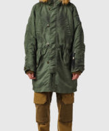 Parka Diesel oversize de nailon tratado