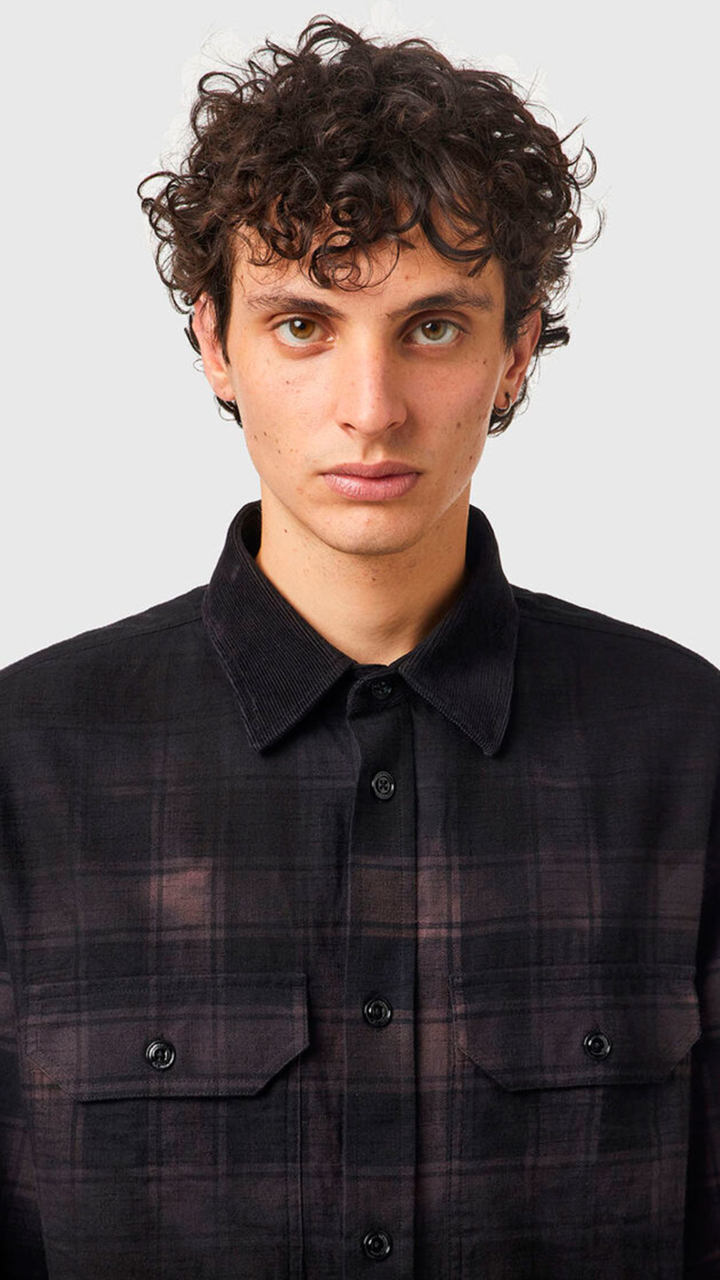 Camisa Diesel de franela estampado de cuadros