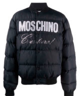 Chaqueta Moschino logo con cristales