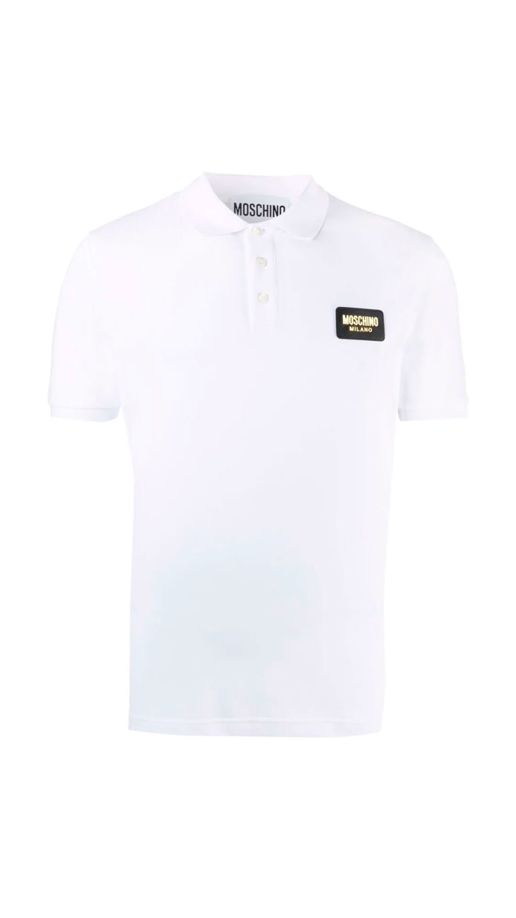 Polo Moschino placa con logo