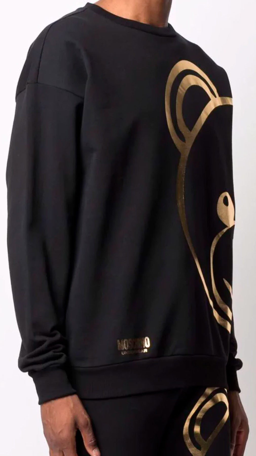 Sudadera Moschino Toy Bear estampado metalizado