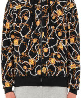 Chaqueta Moschino estampado de cadenas con Teddy Bear