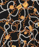 Chaqueta Moschino estampado de cadenas con Teddy Bear