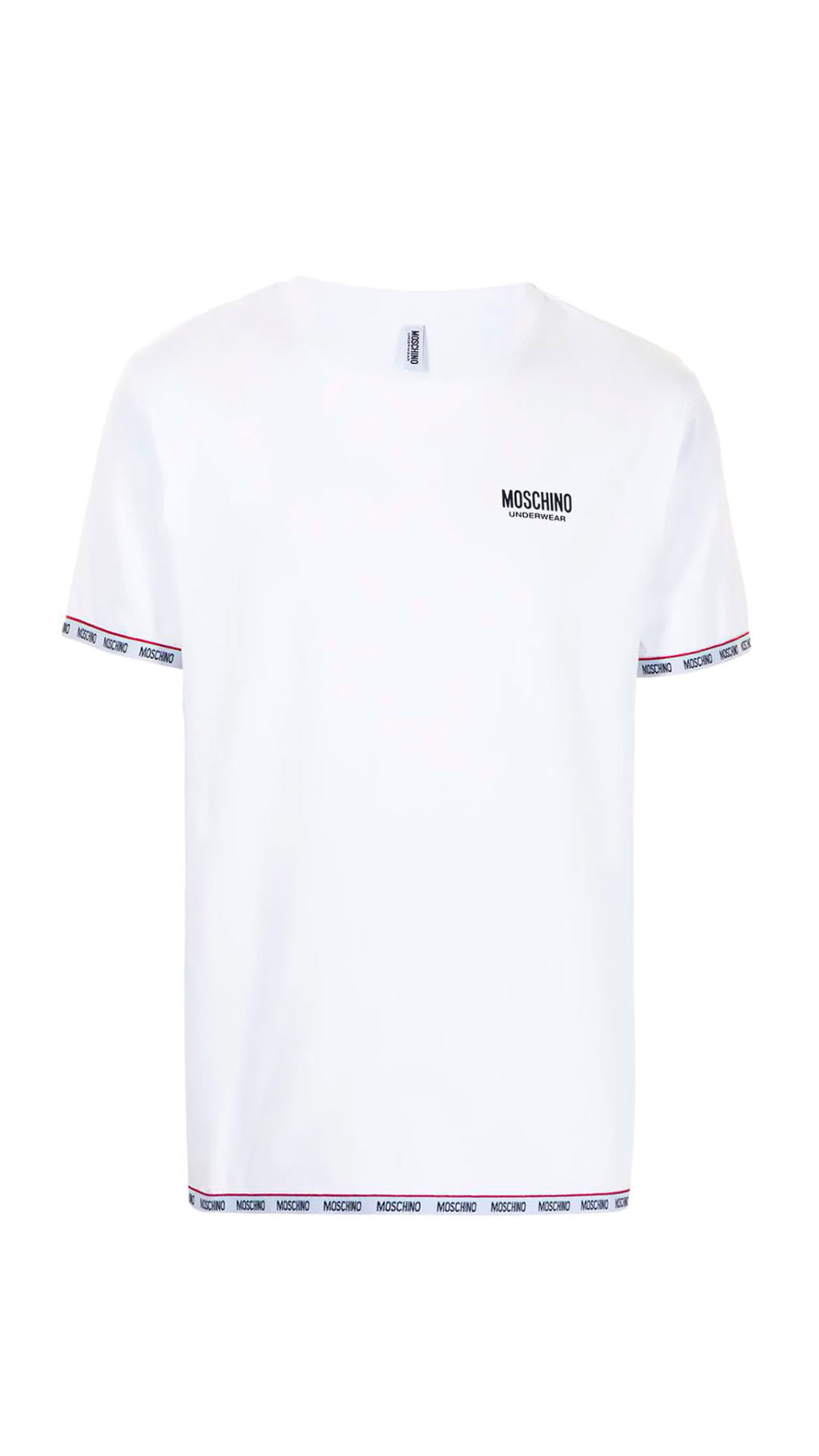Camiseta Moschino con logo en cinta