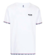 Camiseta Moschino con logo en cinta