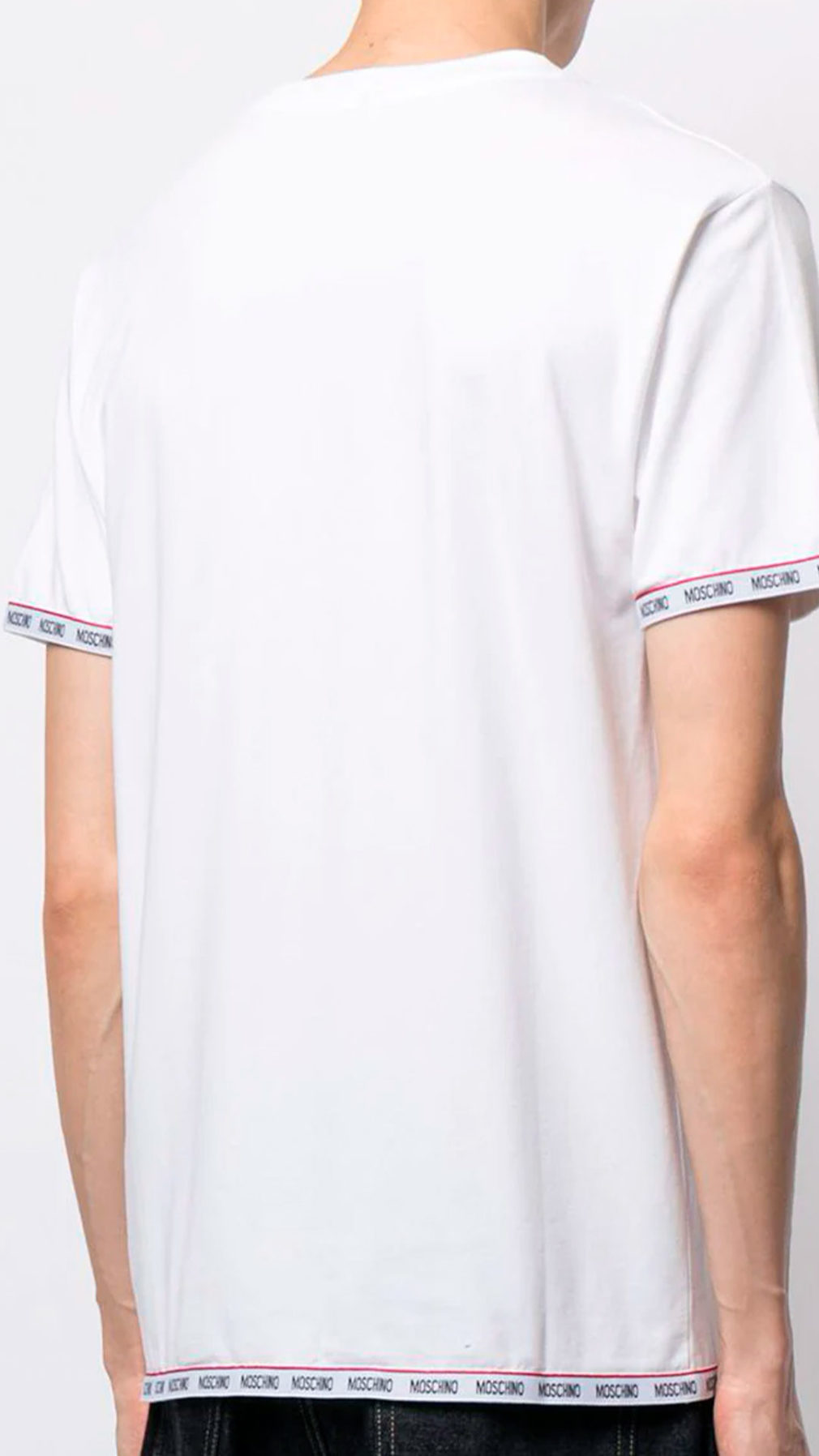 Camiseta Moschino con logo en cinta