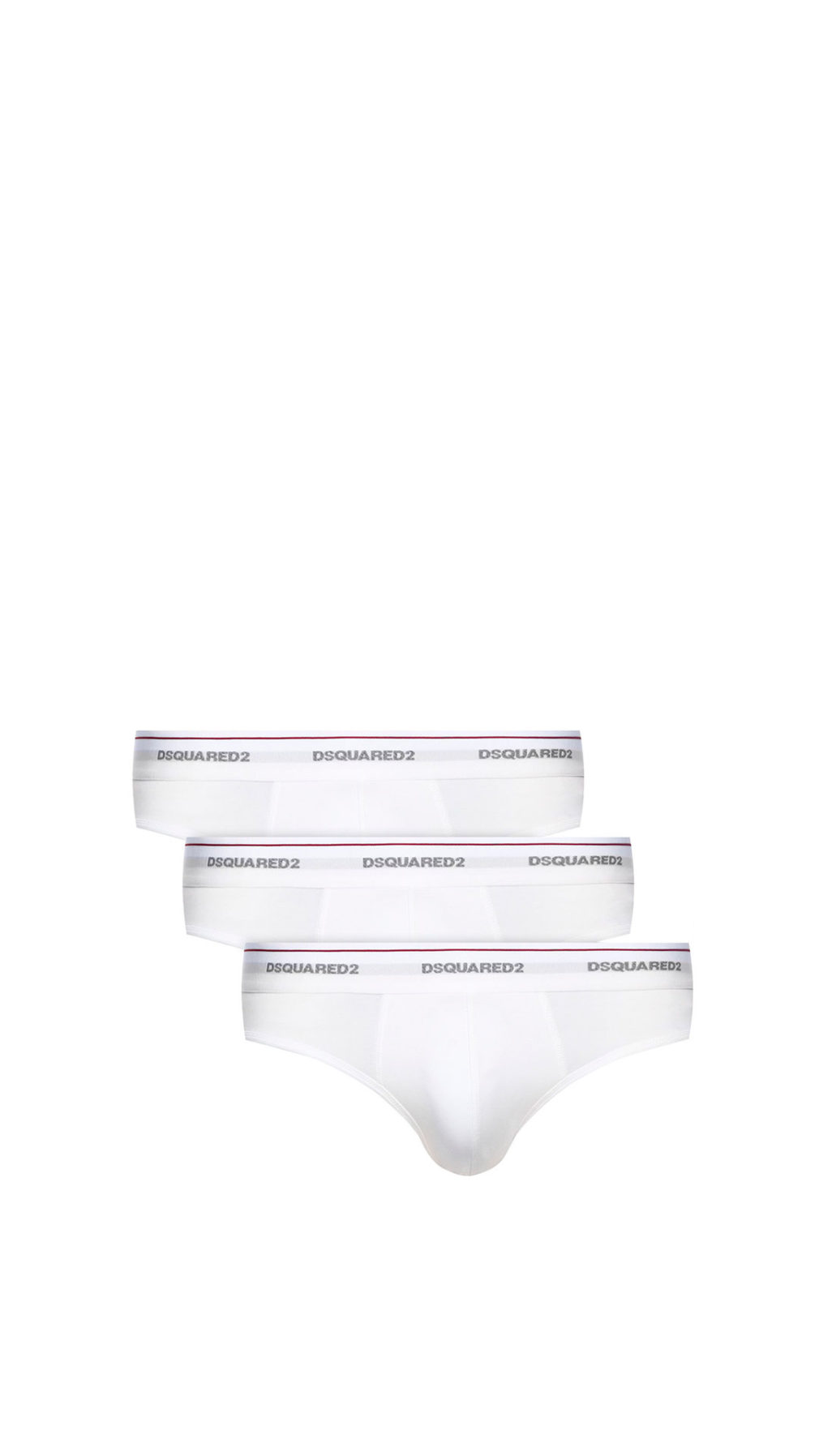 Slip Dsquared2 pack de tres en blanco