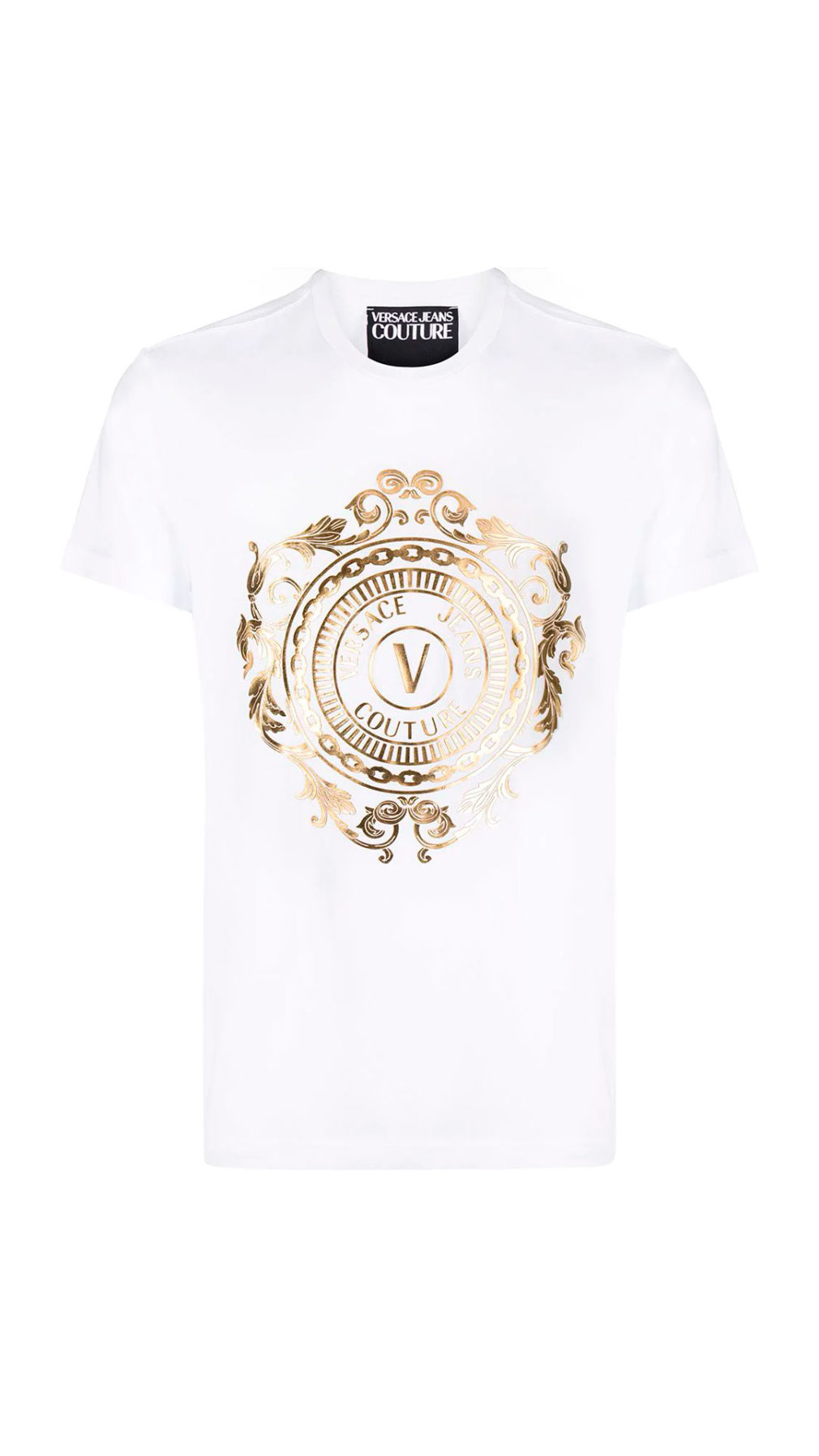 Camiseta Versace Jeans Couture logo dorado en parte delantera