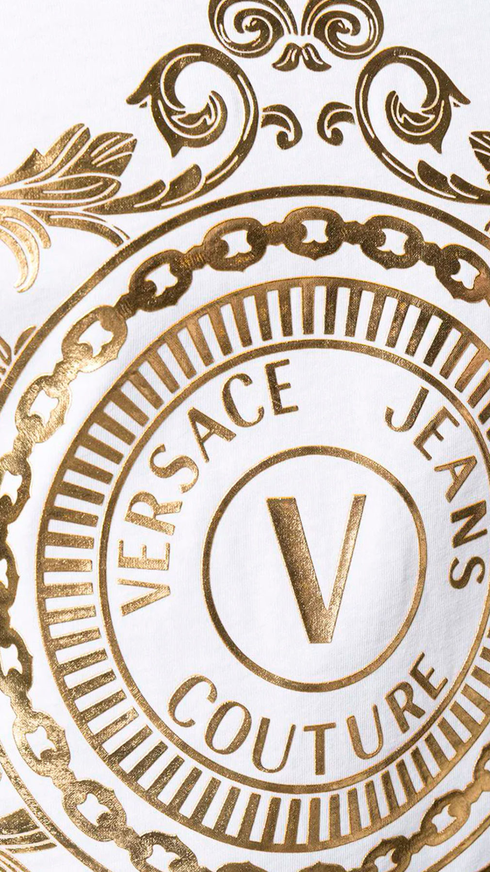 Camiseta Versace Jeans Couture logo dorado en parte delantera