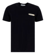 Camiseta Moschino con logo en letras doradas