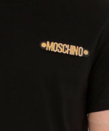 Camiseta Moschino con logo en letras doradas