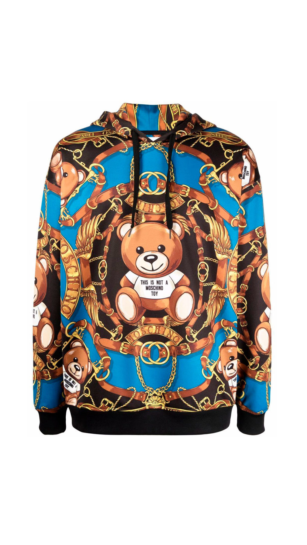 Sudadera Moschino Teddy Bear estampado de cadenas