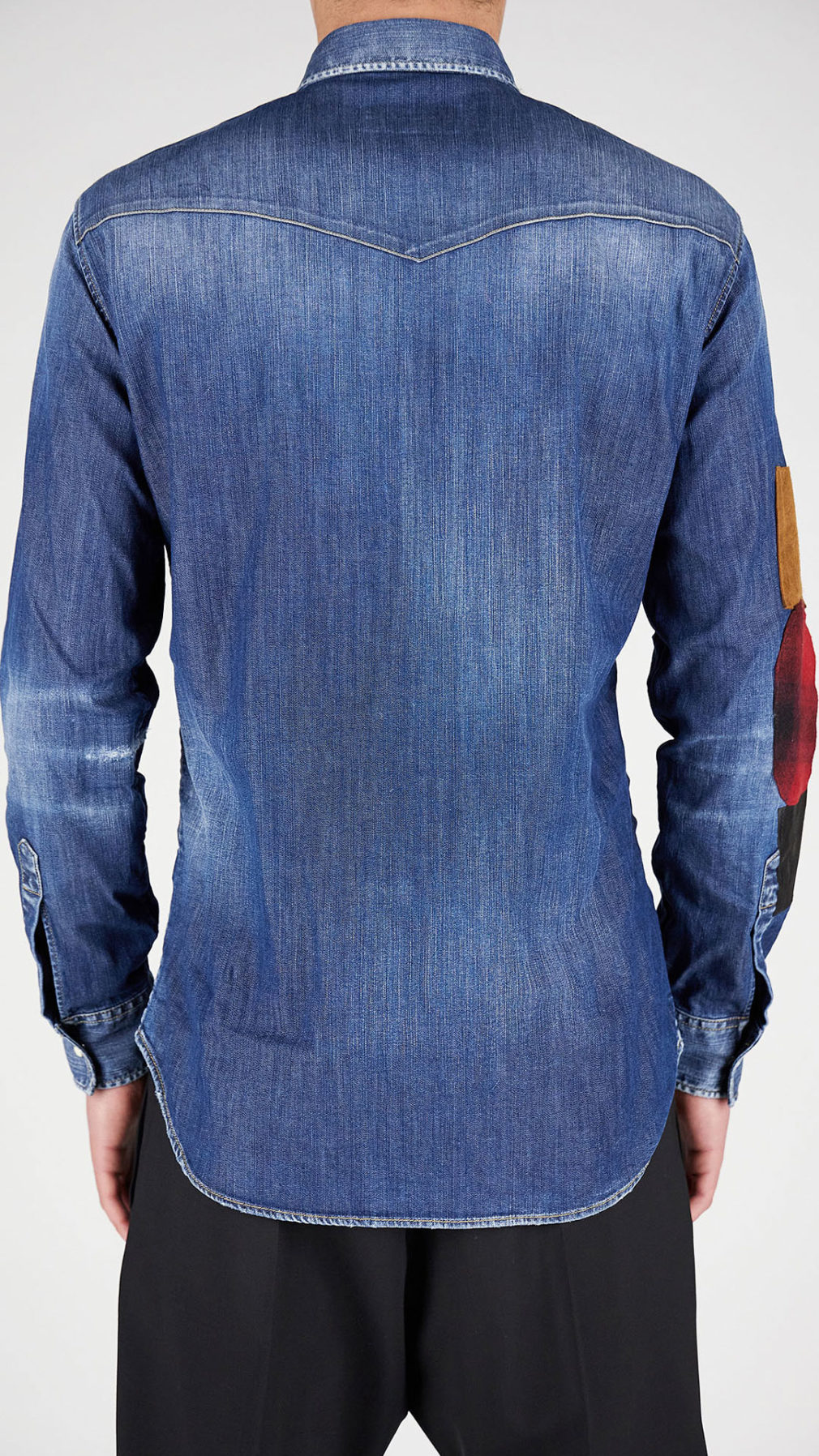 Camisa Dsquared2 de mezclilla con efecto envejecido
